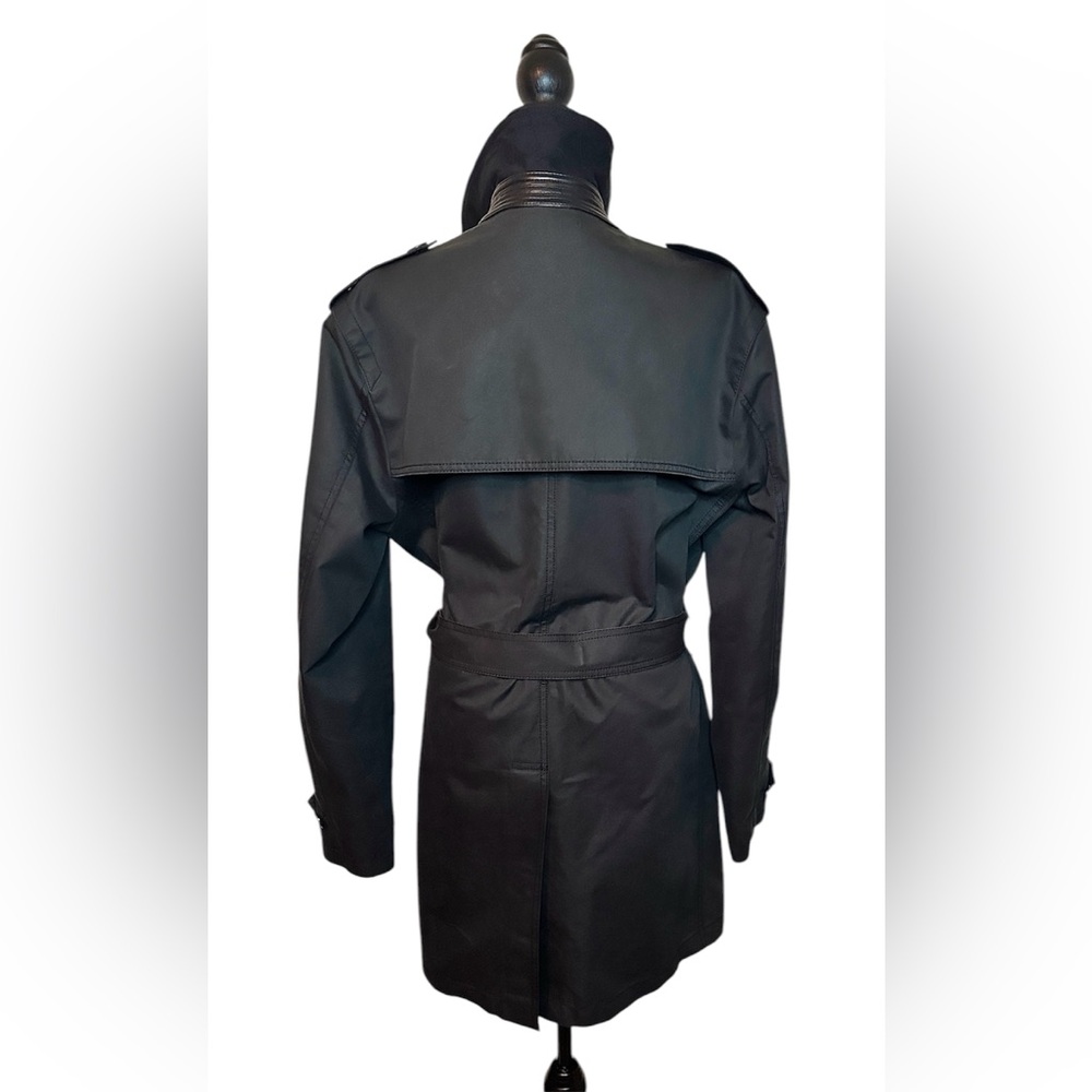 Coach Double Breasted Trench Coat (Like-New; Black; Large) - Picture 9 of 15